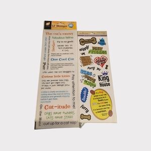 Lot of dog and cat scrapbook‎ stickers